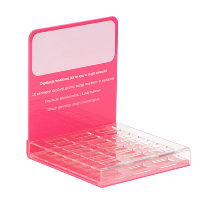 Hạt môi sơn móng POS Acrylic Display Shelf, Plexiglass Cosmetic Display Stand