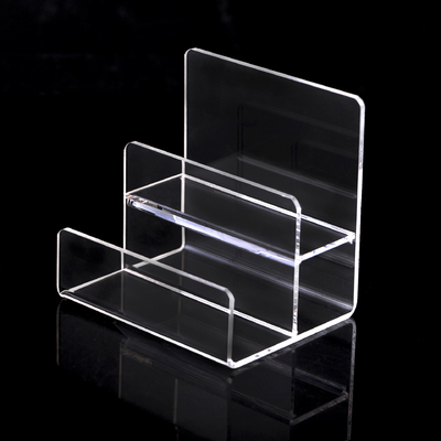 Multi Tier Acrylic Wallet Display Stand Plexiglass Chiếc màn hình bán lẻ