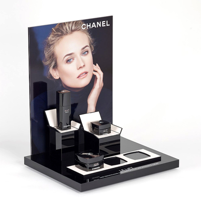 Elegant Acrylic Cosmetic Display Stand Plexiglas Display Set for Makeup  or Skincare Chain Shops