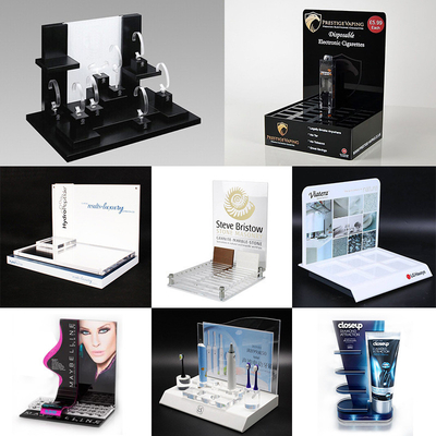 Elegant Acrylic Cosmetic Display Stand Plexiglas Display Set for Makeup  or Skincare Chain Shops