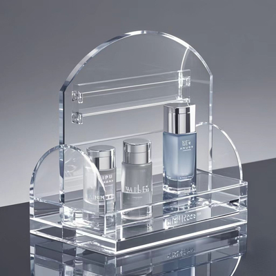 Custom Acrylic Desktop Display And Storage Shelf For Cosmetic Makeup  Beauty Products