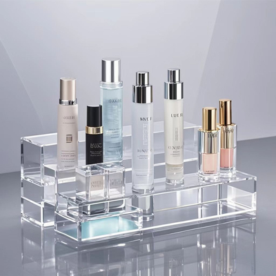 Custom Acrylic Desktop Display And Storage Shelf For Cosmetic Makeup  Beauty Products