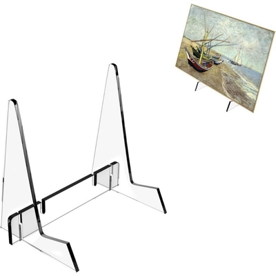 Transparent Acrylic Display Stand for Bowls, Plates, Books, Envelopes  Photo Albums  CDs  and Tablets