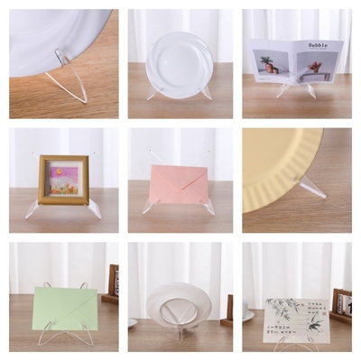 Transparent Acrylic Display Stand for Bowls, Plates, Books, Envelopes  Photo Albums  CDs  and Tablets
