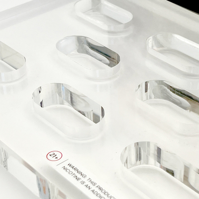 Custom Assembled Plexiglas Counter-top Display Acrylic Display Stands for Skincare and Makeup Products