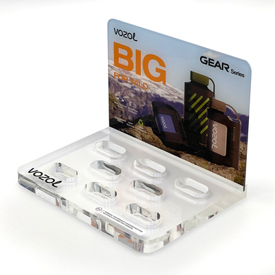 Custom Assembled Plexiglas Counter-top Display Acrylic Display Stands for Skincare and Makeup Products