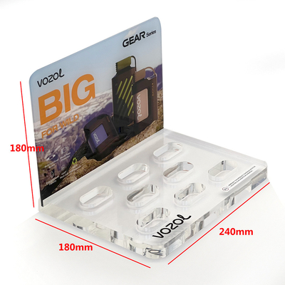 Custom Assembled Plexiglas Counter-top Display Acrylic Display Stands for Skincare and Makeup Products