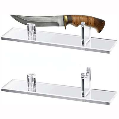 Acrylisch fruitmesje display stand plexiglas meshouder voor keuken / supermarkt