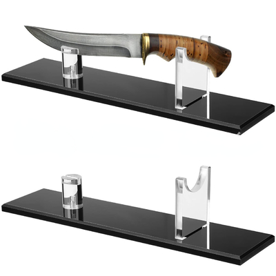 Acrylisch fruitmesje display stand plexiglas meshouder voor keuken / supermarkt