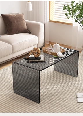 Aangepaste Acrylische koffietafel Elegante en krasbestendige met aangepaste dikte