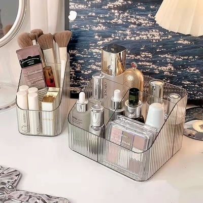Acrylische transparante cosmetica opslagdoos make-up organisator acrylische cosmetica houder voor badkamer