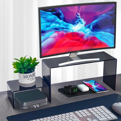 Wholesale U-Shaped Acrylic Display Stand , Black Acrylic Display Rack For Home Use House Decor