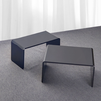 Wholesale U-Shaped Acrylic Display Stand , Black Acrylic Display Rack For Home Use House Decor