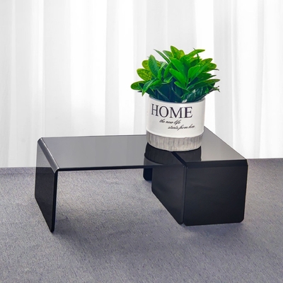 Wholesale U-Shaped Acrylic Display Stand , Black Acrylic Display Rack For Home Use House Decor