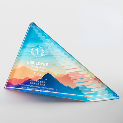 Acryl Creative Award Plaque 13,5 x 22,5 x 4 cm Grootte voor uitstekende werknemers Aanpasbaar logo