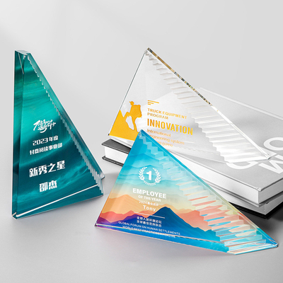 Acryl Creative Award Plaque 13,5 x 22,5 x 4 cm Grootte voor uitstekende werknemers Aanpasbaar logo