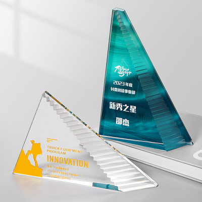 Acryl Creative Award Plaque 13,5 x 22,5 x 4 cm Grootte voor uitstekende werknemers Aanpasbaar logo