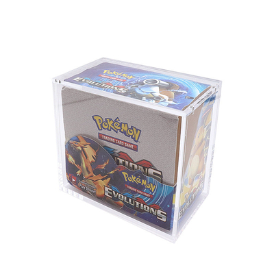 Fabriek Custom Acrylische doos Magnetische doos Pokemon Game Card opslagdoos Speelgoed Display Stand, Acrylische Display Case