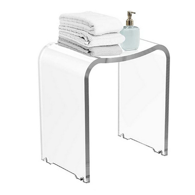 Sản phẩm có độ bền và minh bạch Acrylic Step Stool Sản phẩm tắm nhỏ cho lối vào Tắm phòng tắm Nhà bếp Phòng ngủ và phòng khách