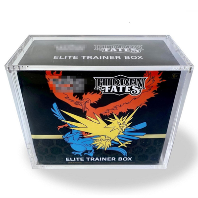 Gepersonaliseerde acrylmagnetische doos Spelkaarten verzameling opslagdoos Acryl displaycase voor Pokémon kaarten